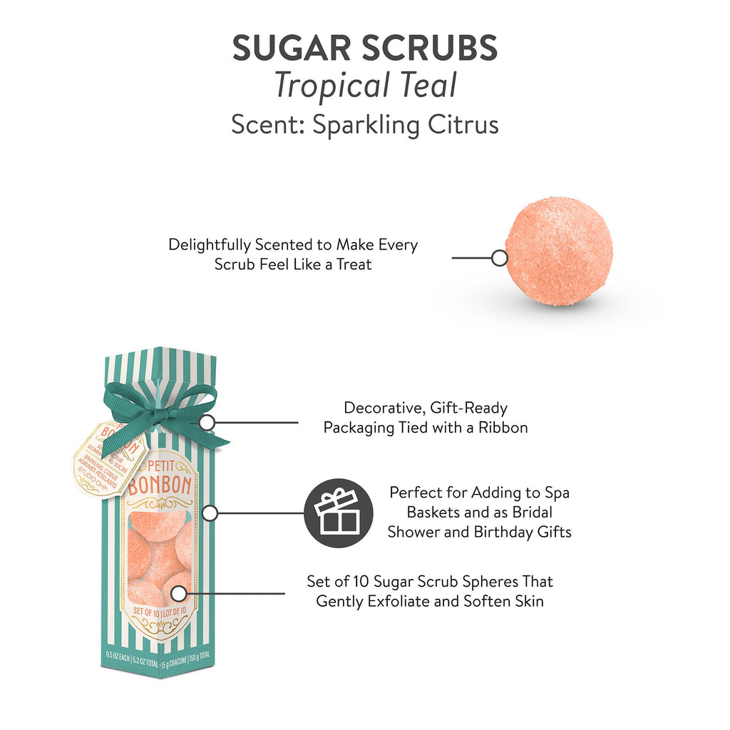 Petit Bonbon Tropical Teal Sugar Scrub