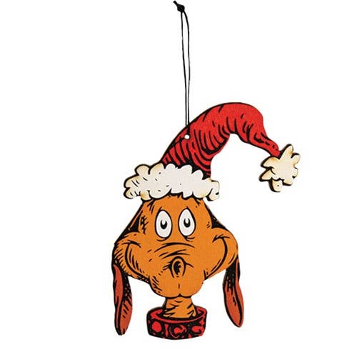 Grinch Wooden Cutout Ornament - 4 Assorted