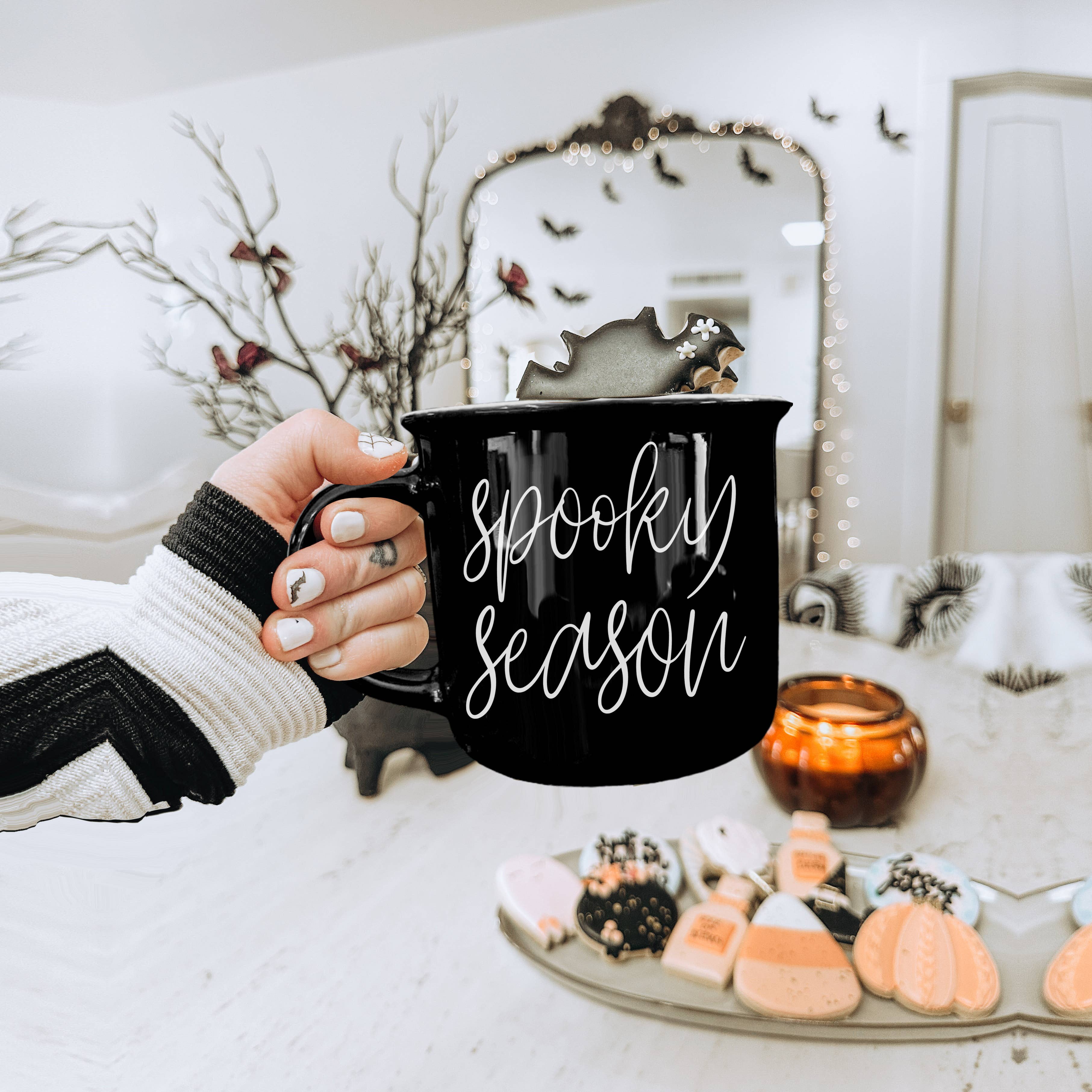 Neutral Fall Coffee Mug, Ceramic Cups for Autumn Home Accent