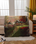 Cottage Scripture Inspirational Quilted Throw