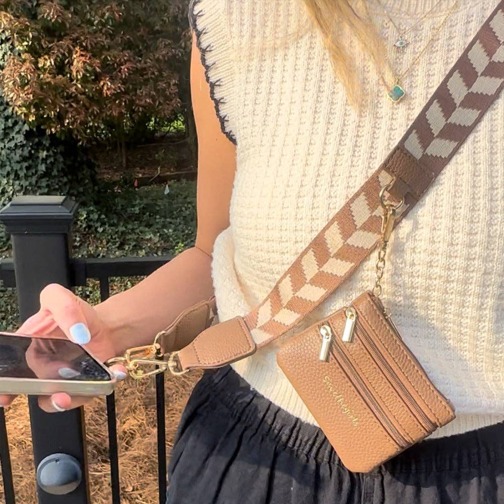 Clip & Go Strap w/Zippered Pouch Chevron