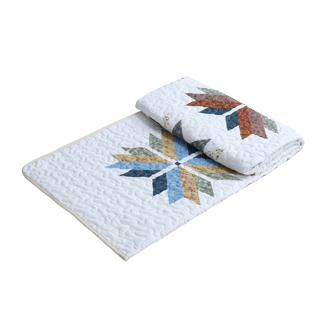 Virah Bella "Autumn Star" Quilted 50x60 Throw Blanket
