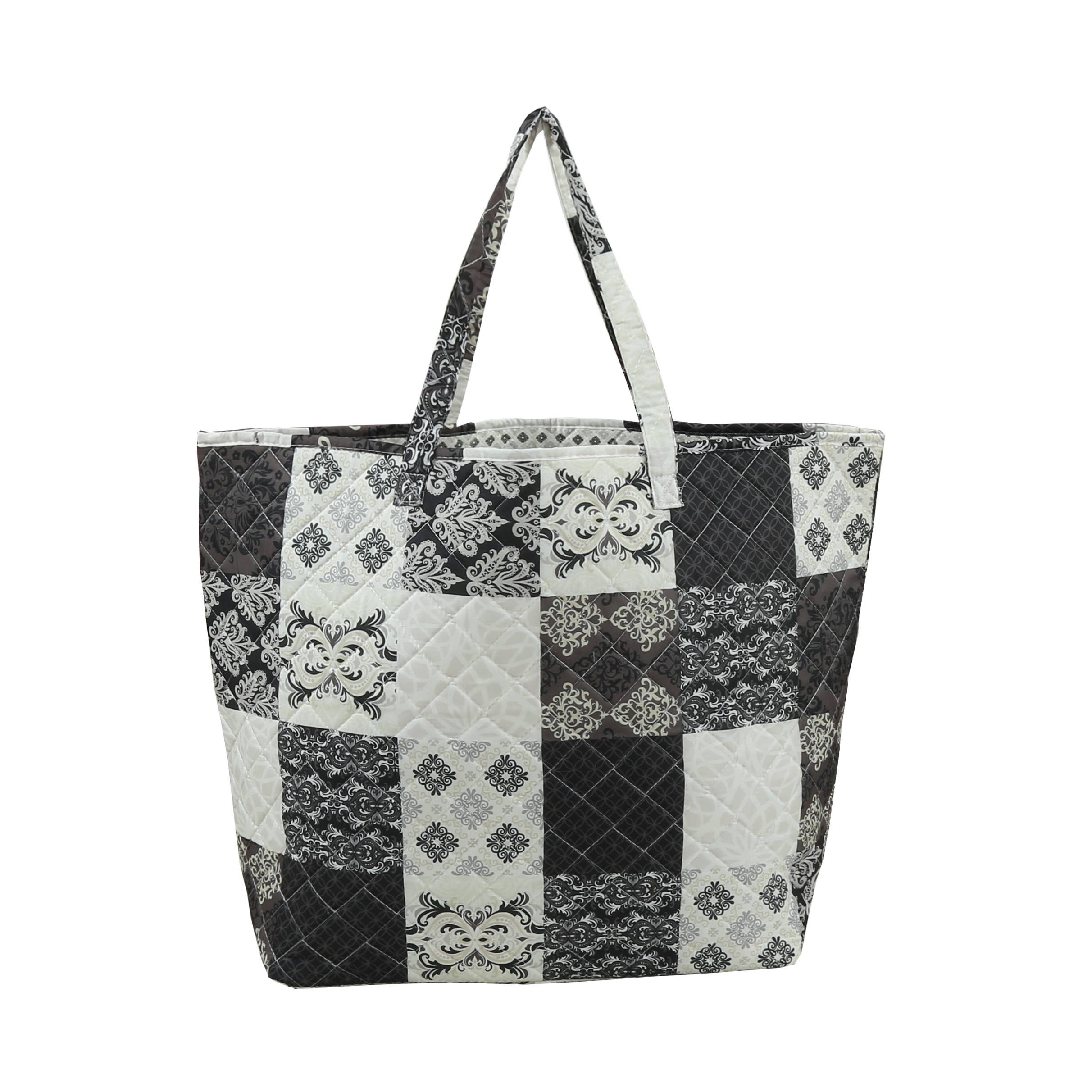 "Arabesque" Designer Quilted Tote Bag