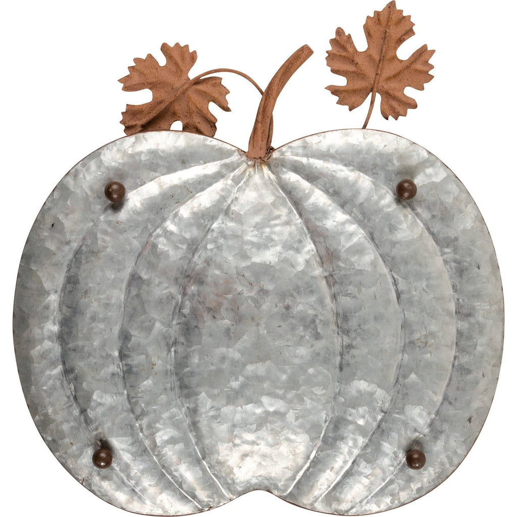 Galvanized Pumpkins Tray Set