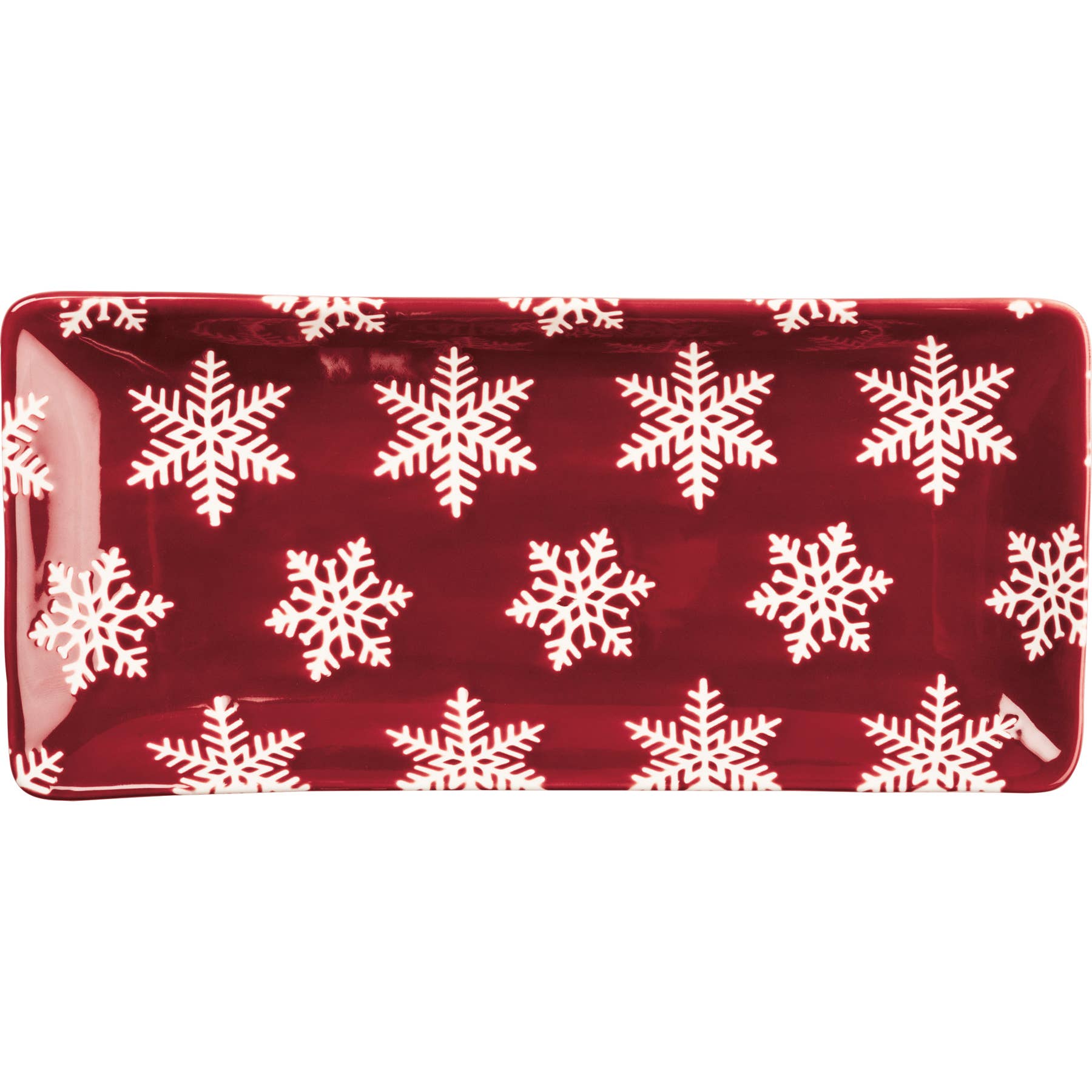 Rectangular Snowflake Platter