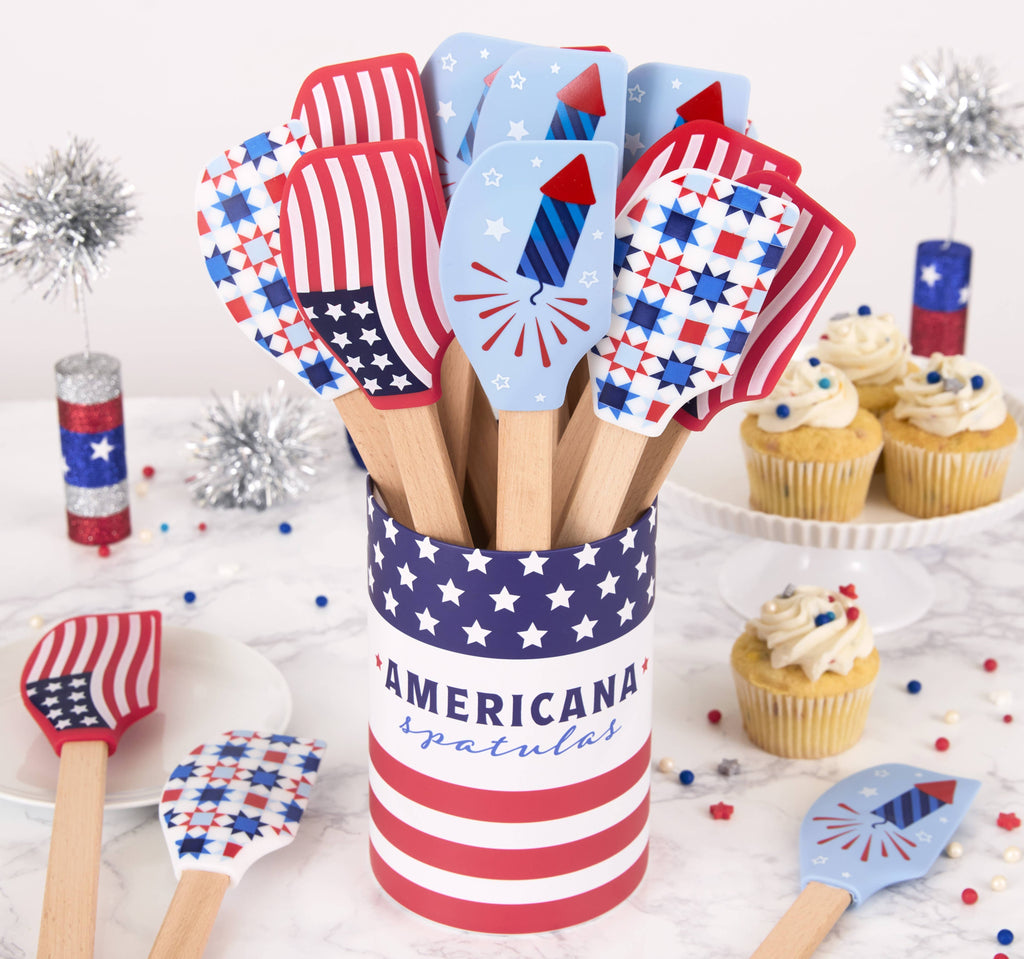 Americana Assorted Silicone Spatula 18 PK PDQ
