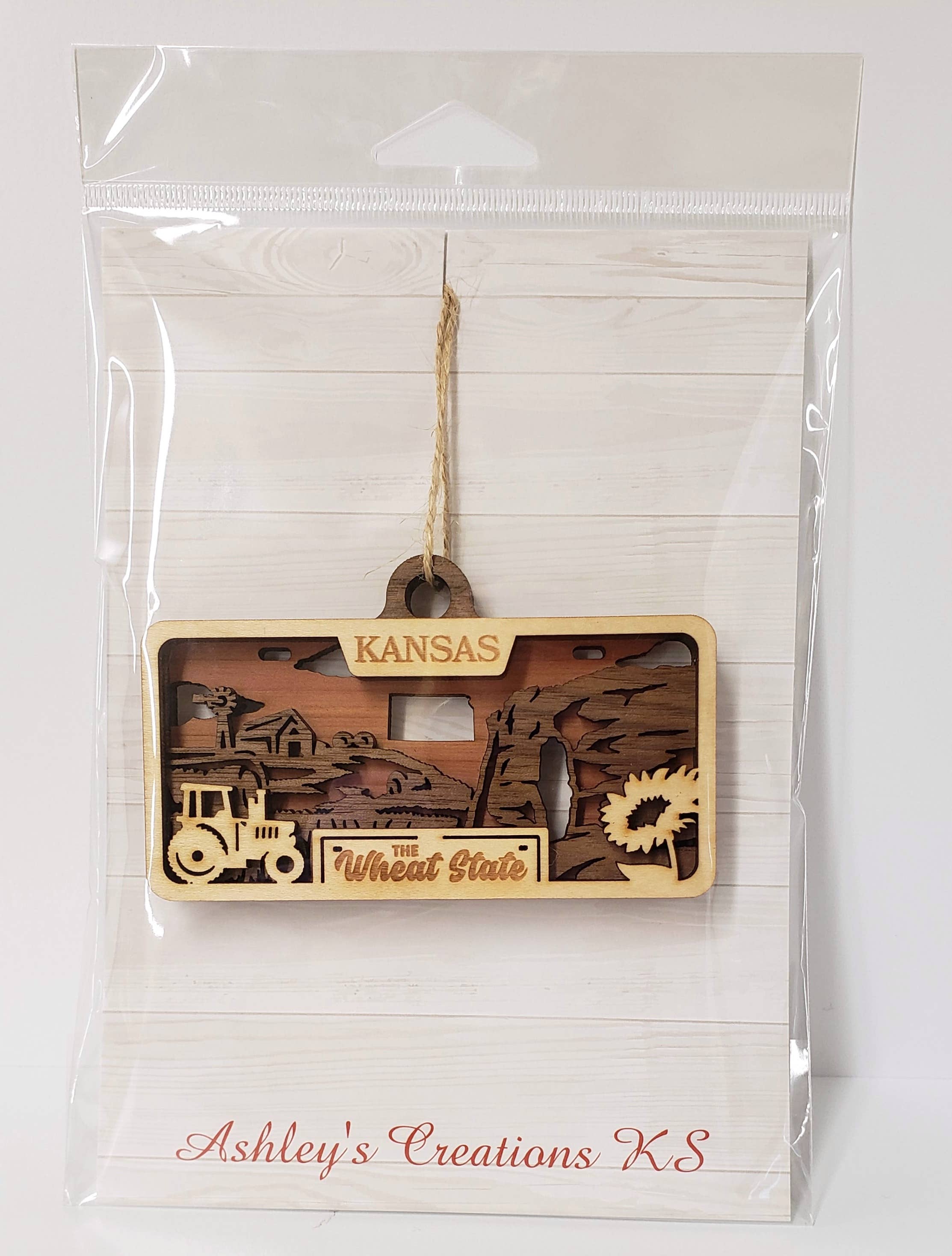 Kentucky State License Plate Ornament
