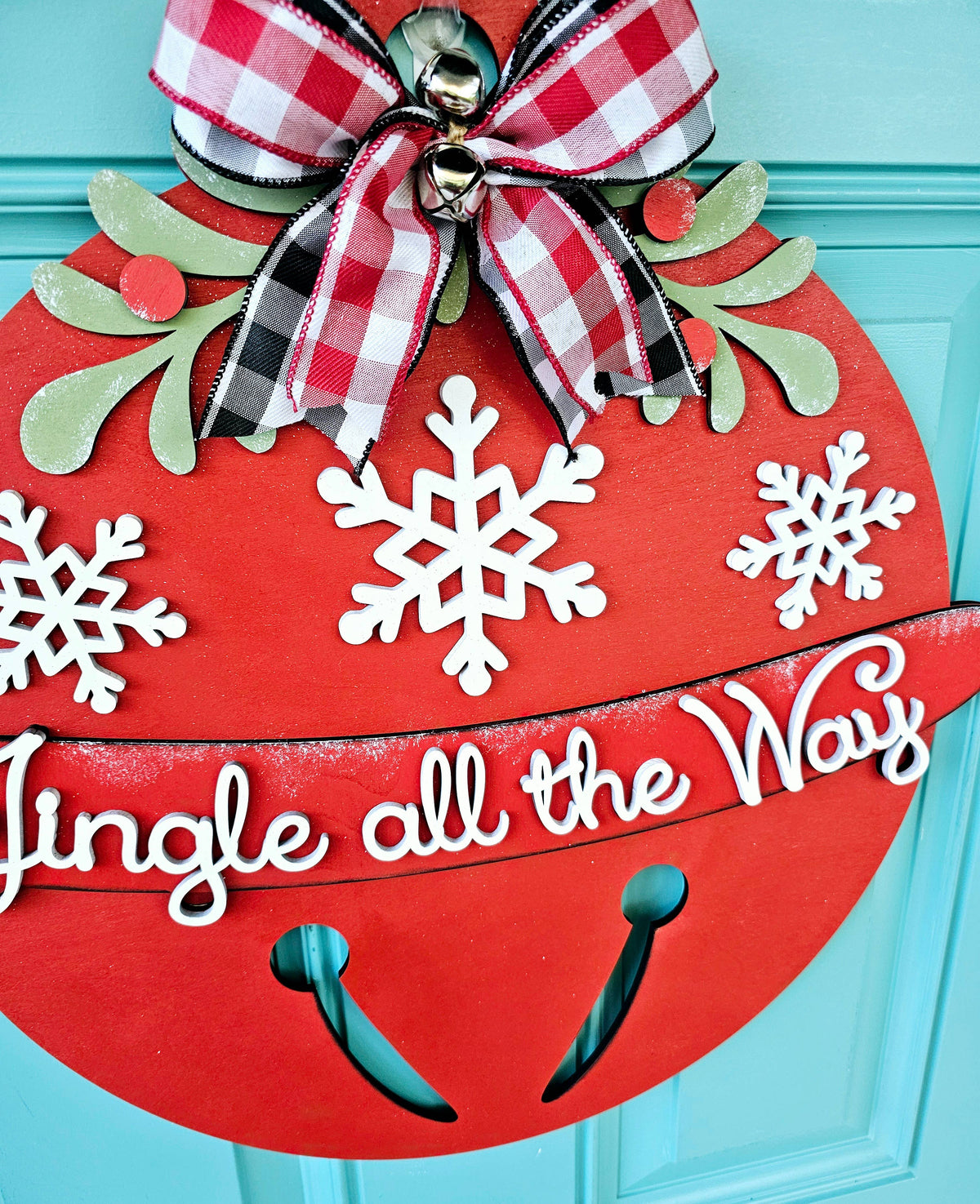 DIY Jingle Bell Door Hanger
