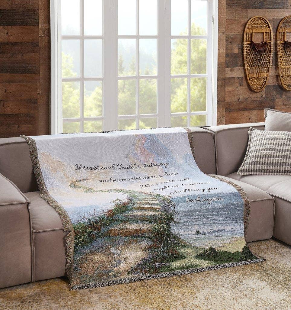 Stairway to Heaven Woven Tapestry Throw