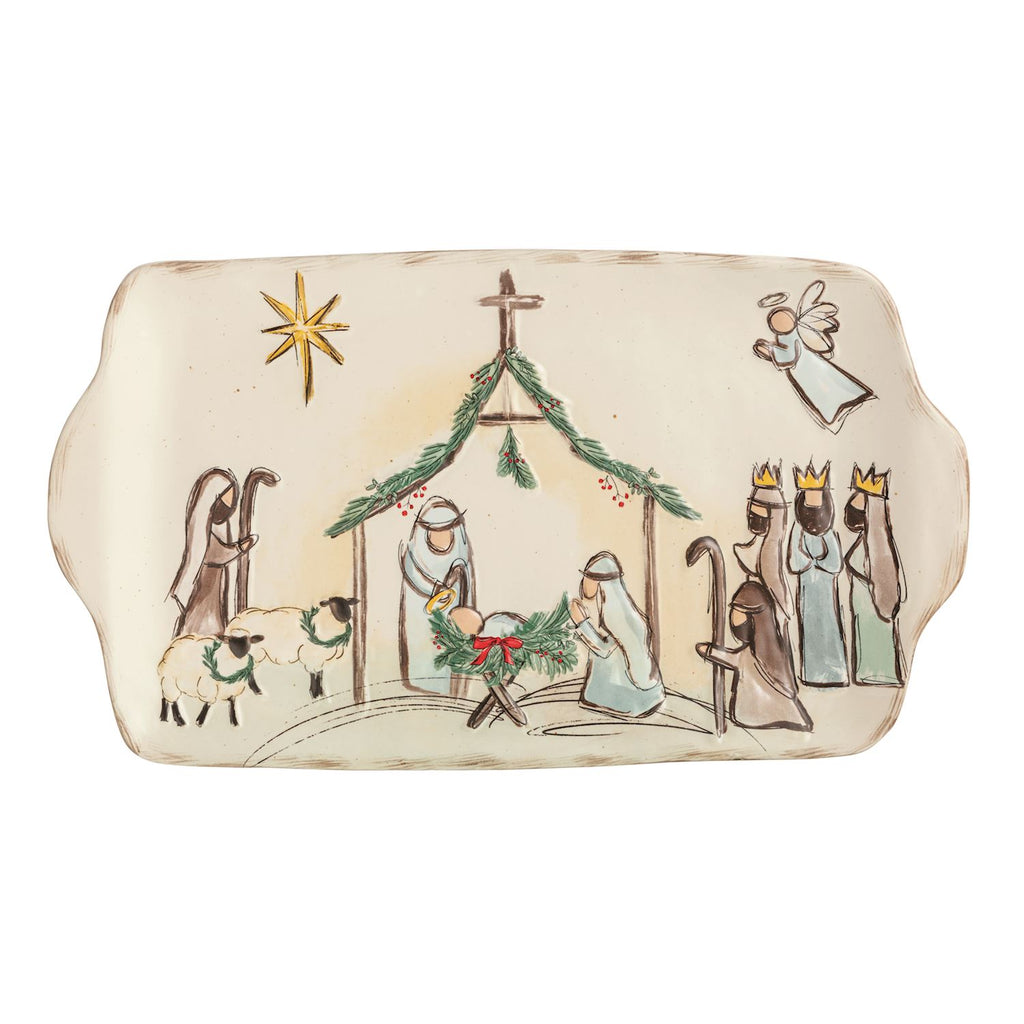 NATIVITY PLATTER {Mud Pie}