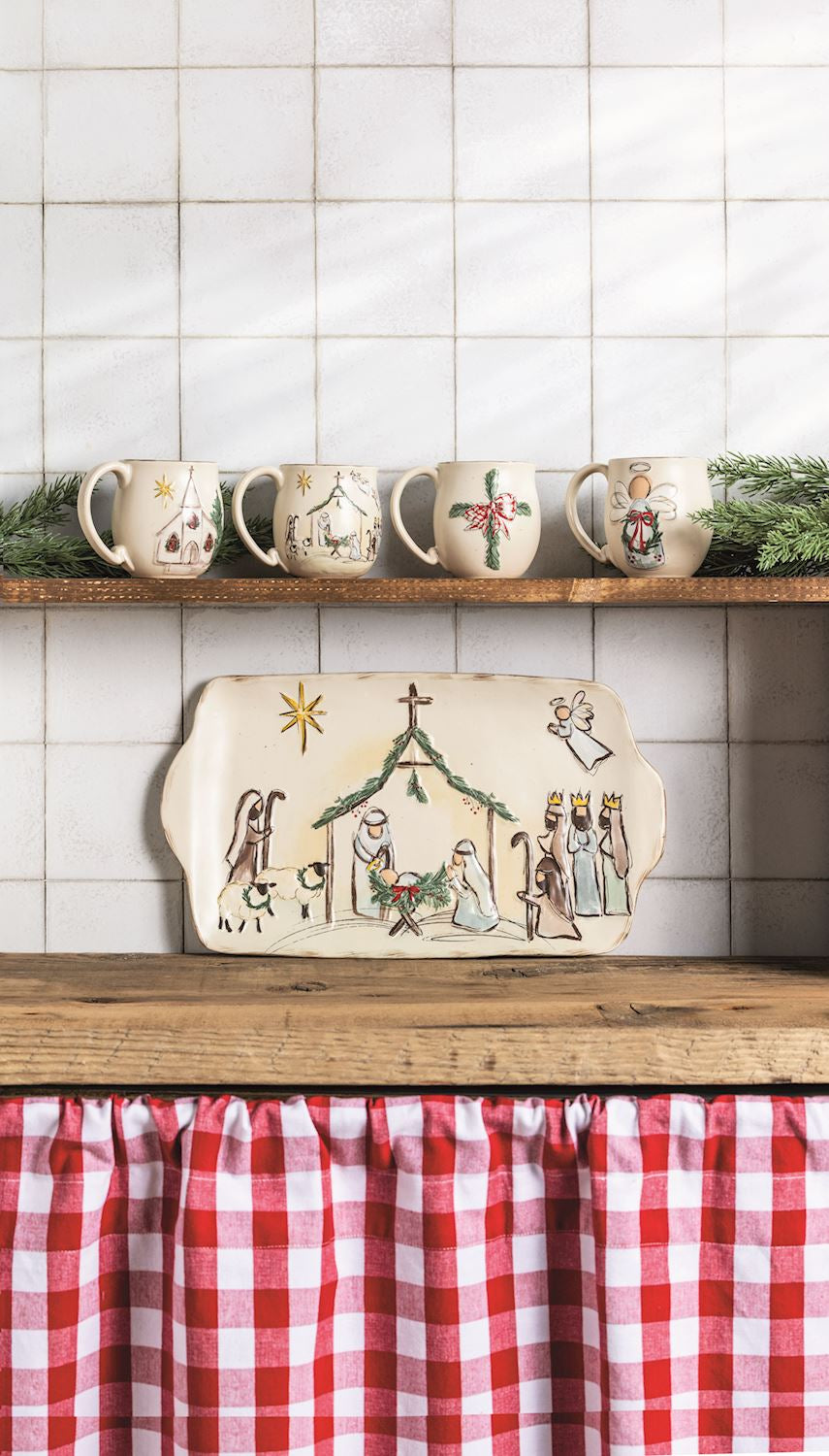 NATIVITY PLATTER {Mud Pie}