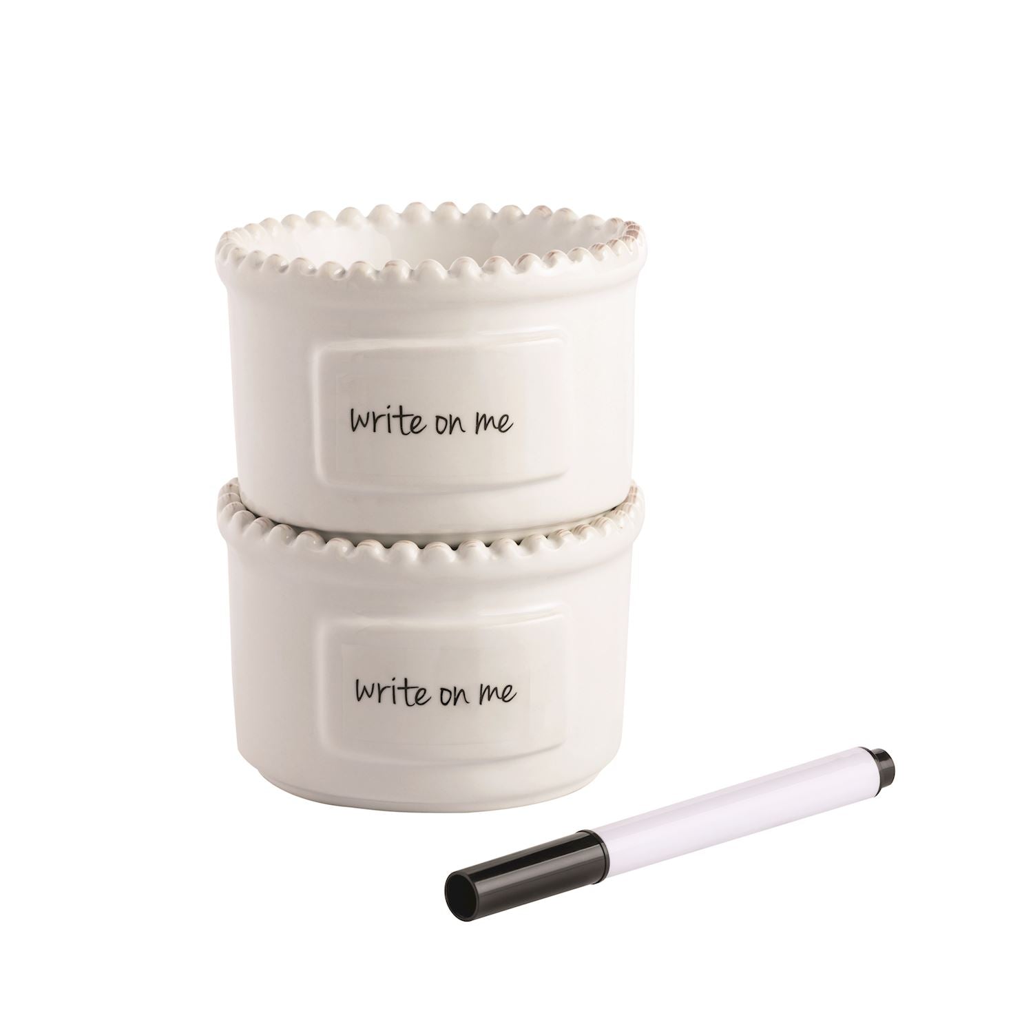 Dot Write On Me Ramekin Set {Mud Pie}