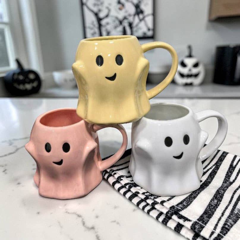 Orange Pumpkin Coffee Mug - Neutral Fall Decor & Gifts 17oz
