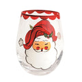Santa Painted Wine Glass {Mud Pie}