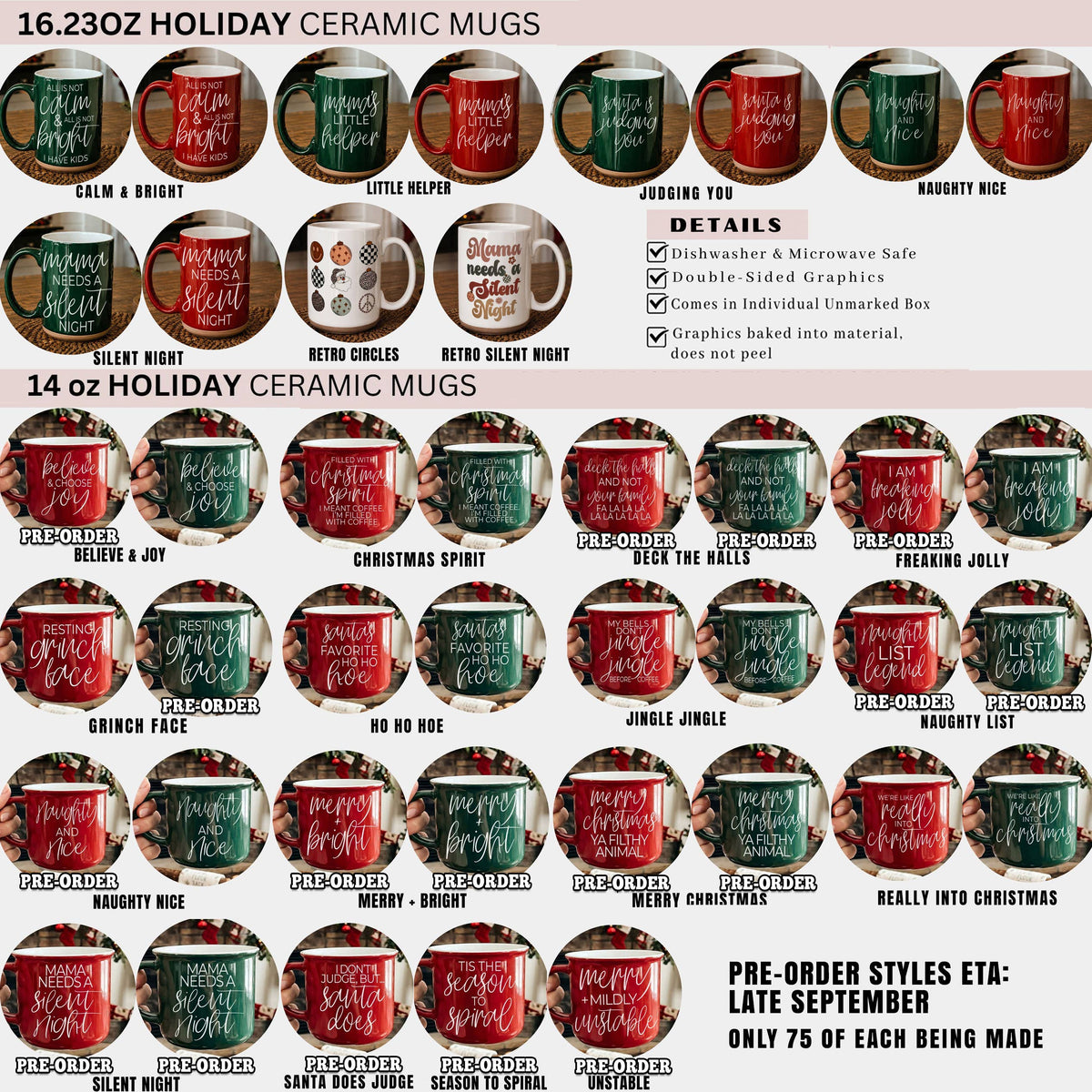 Grinch Face Mugs, Sarcastic Christmas Cup Holiday Humor Gift