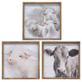 Farmhouse Animal Portrait Frame, 3 Assorted