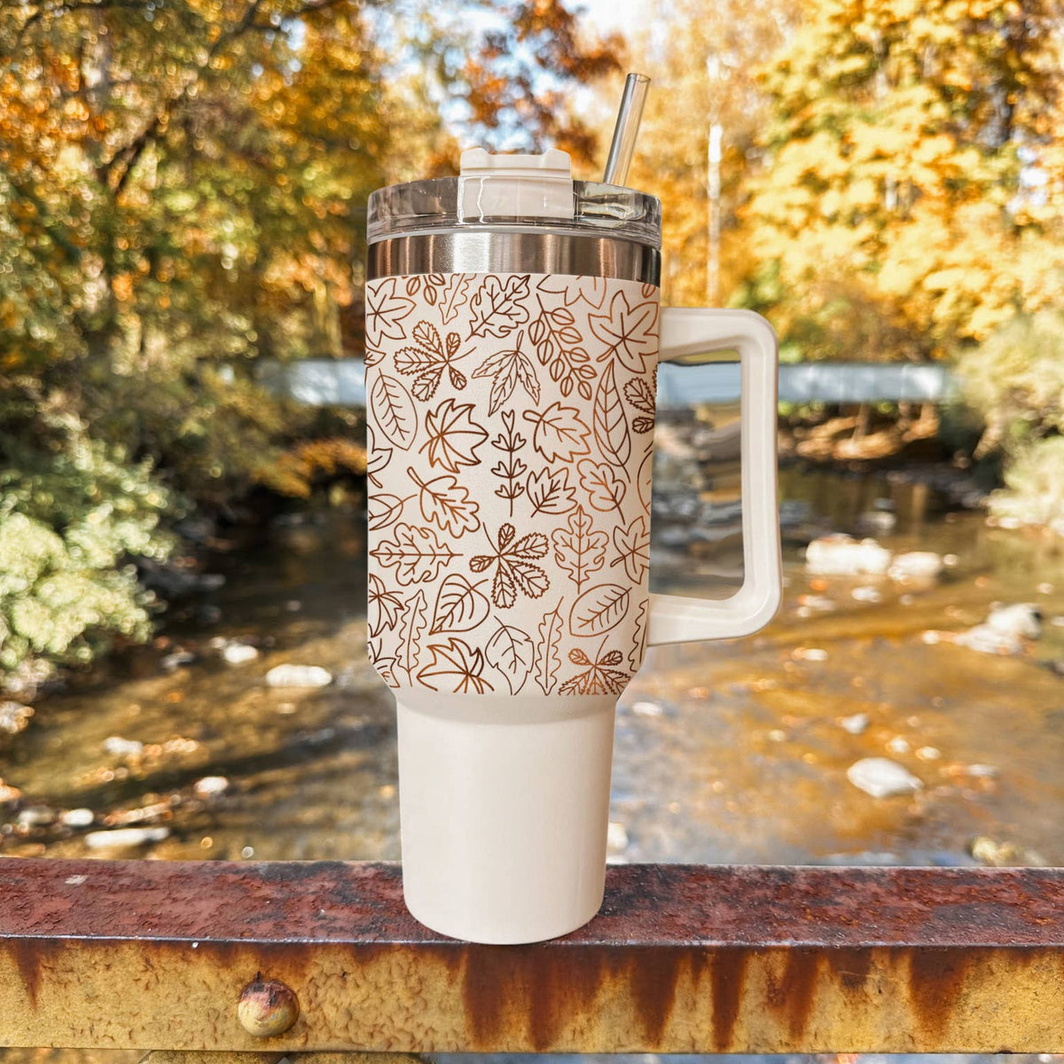 Fall Bohemian Floral Gifts & Drinkware 40oz Autumn Tumbler
