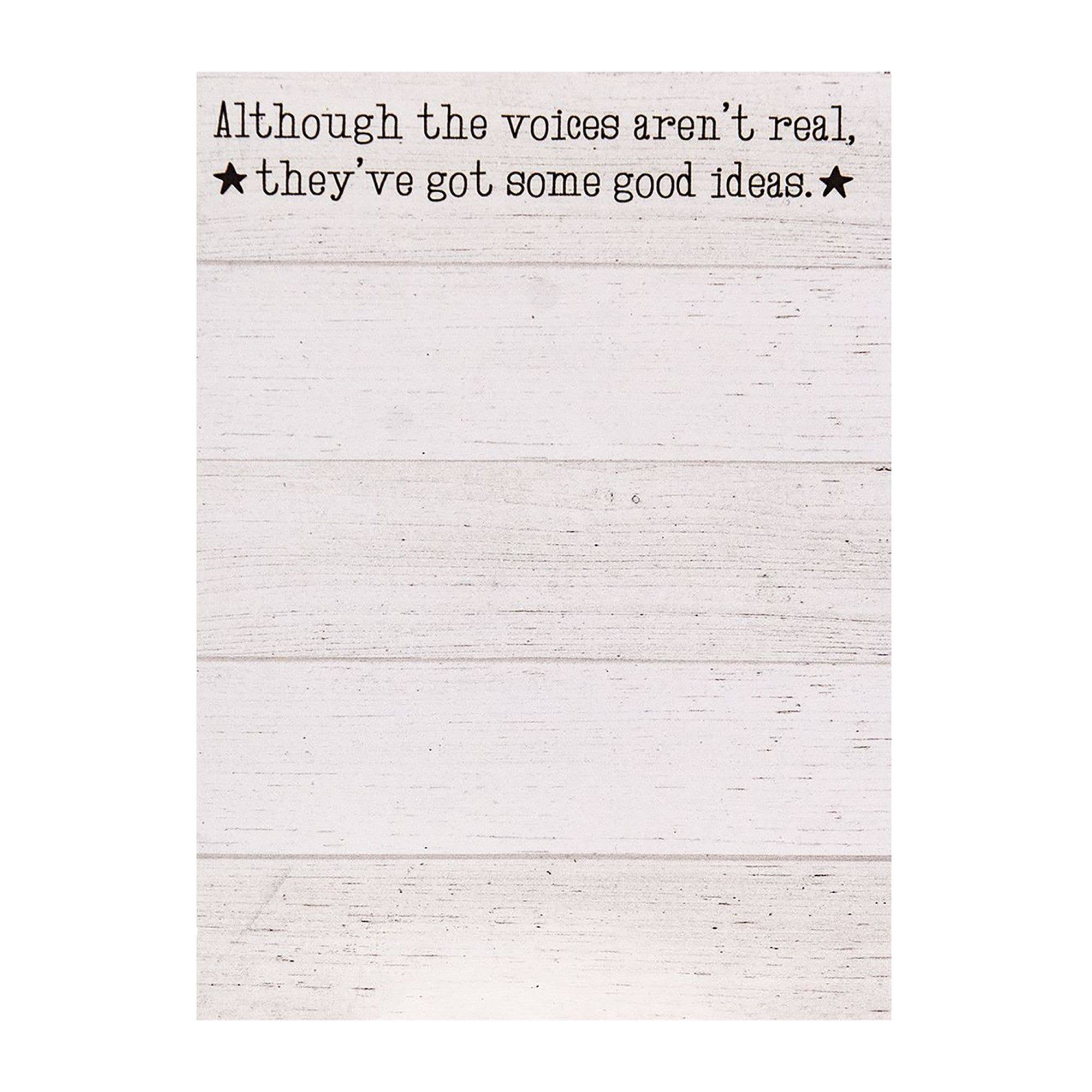 The Voices Aren't Real Mini Notepad