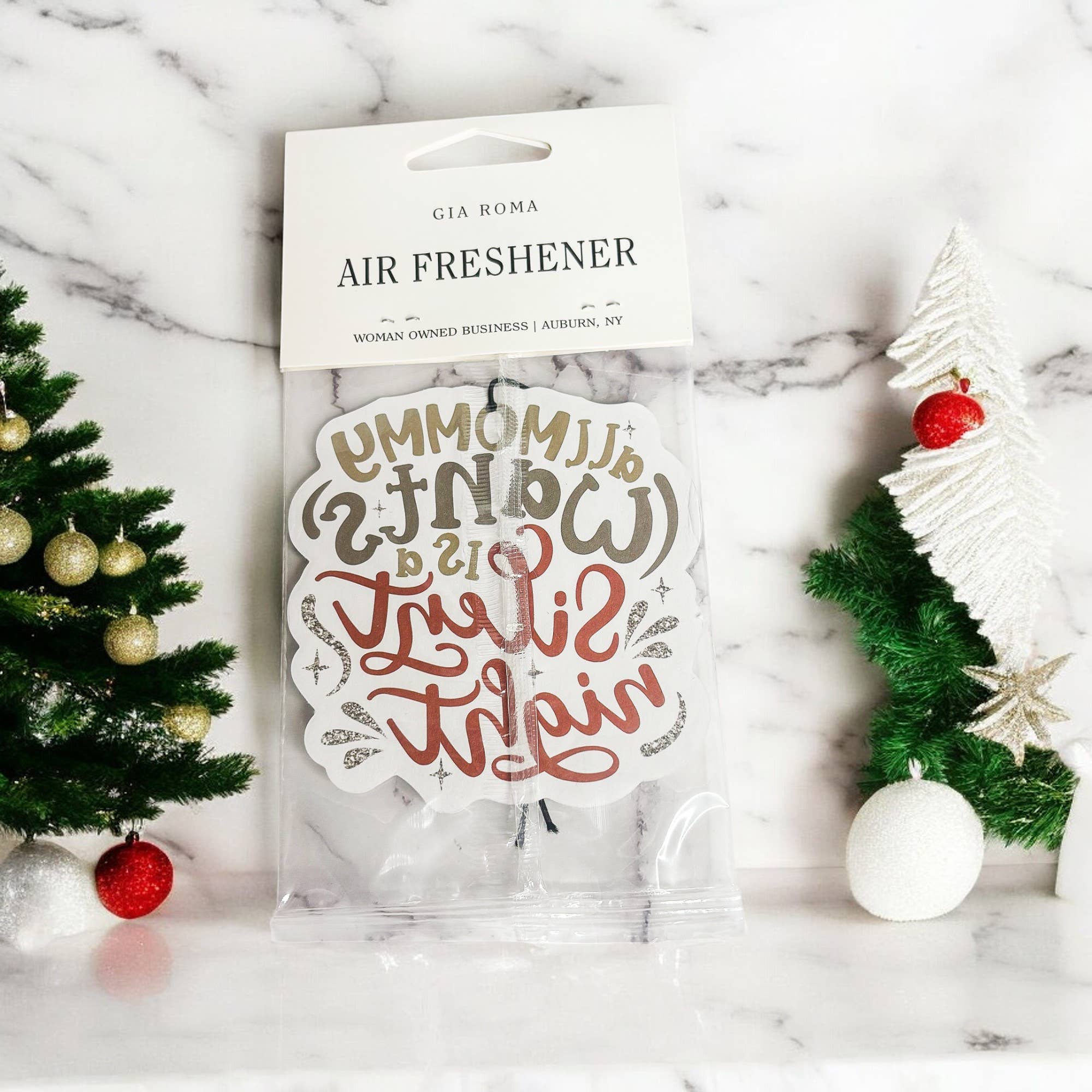 Naughty List, Hanging Air Freshener Christmas for Cars