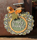 Simply Thankful Scalloped Pumpkin