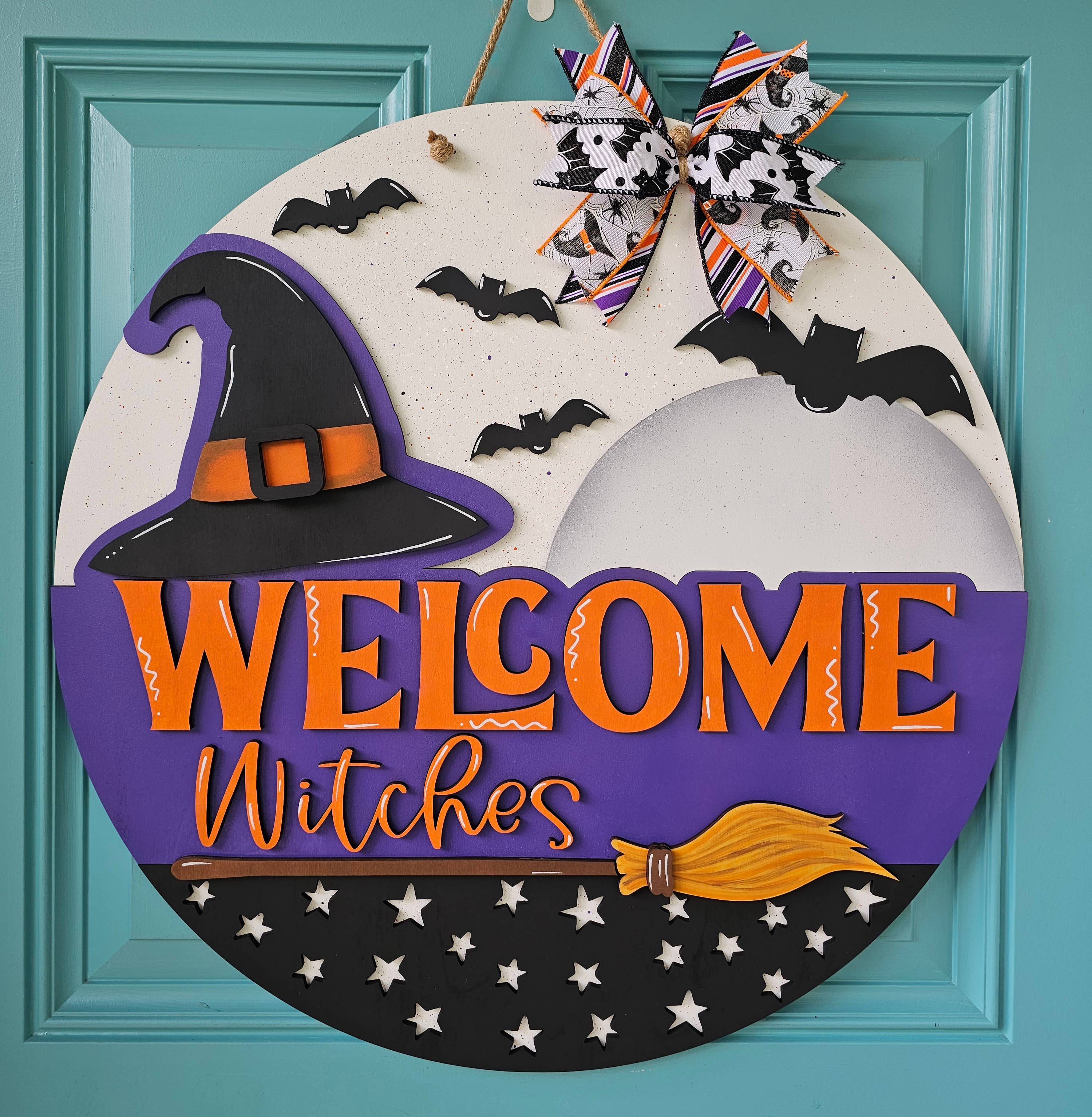 DIY Welcome Witches Door Hanger
