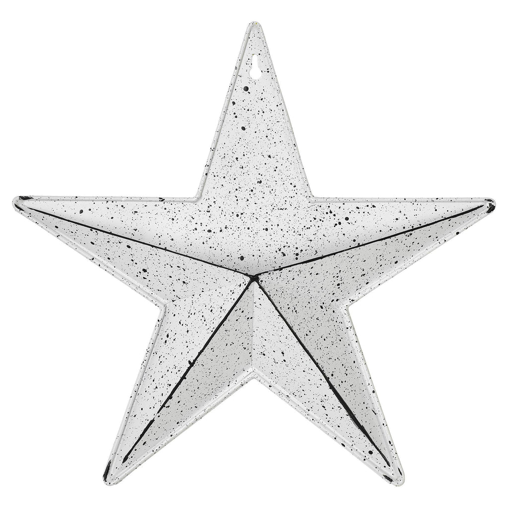 White Speckled Metal Star Wall Pocket 12x12