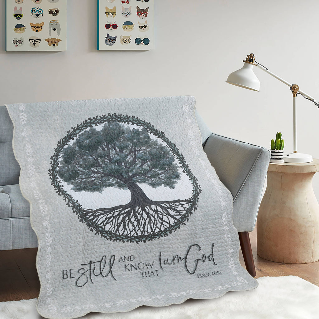 "Tree of Life" Inspirational Quilted Throw 50"x60"