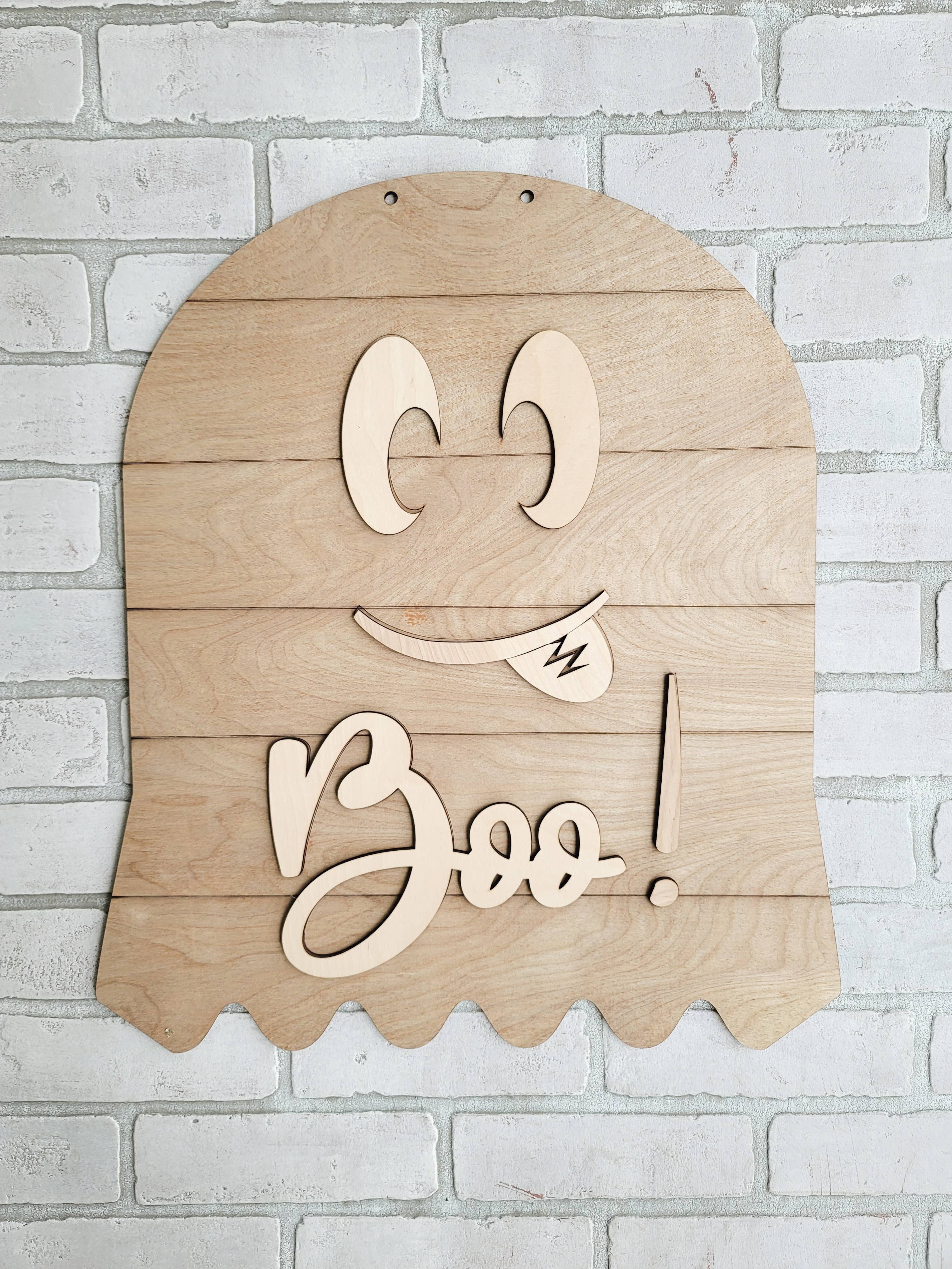 DIY Halloween Ghost Boo Doo Hanger