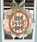 HOME SWEET HOME SCALLOPED SIGN