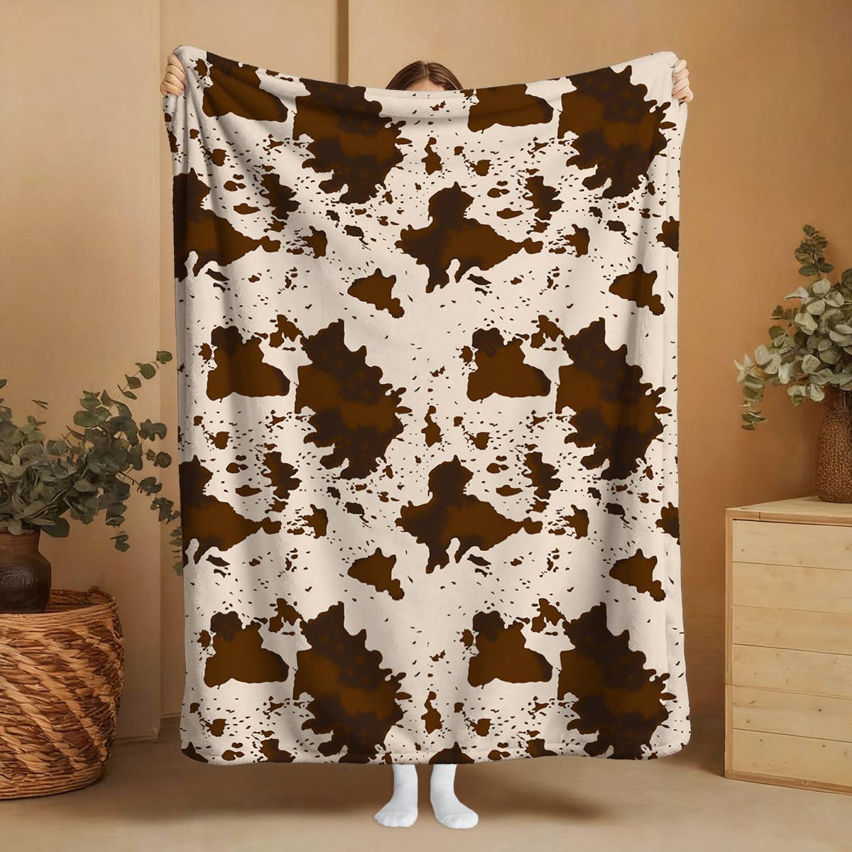 "Rodeo" Plush Travel Blanket with Matching Case