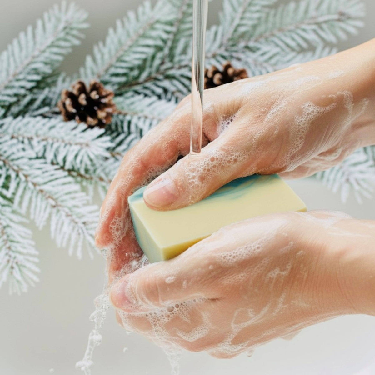 Frosted Summit Handmade Soap Bar Fresh Pine Scent SEASONAL