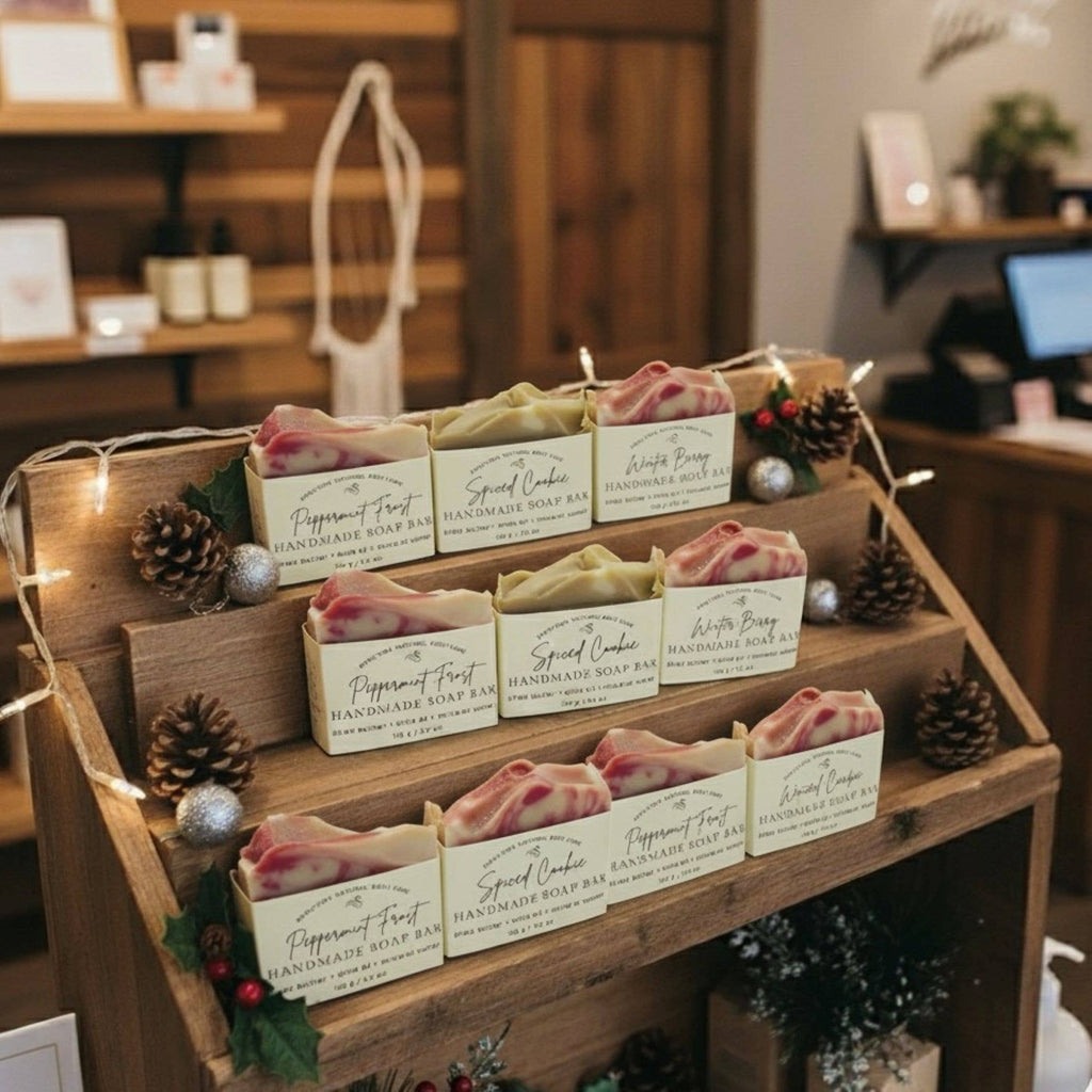 Winter Berry Handmade Soap Bar SEASONAL VEGAN HOLIDAY