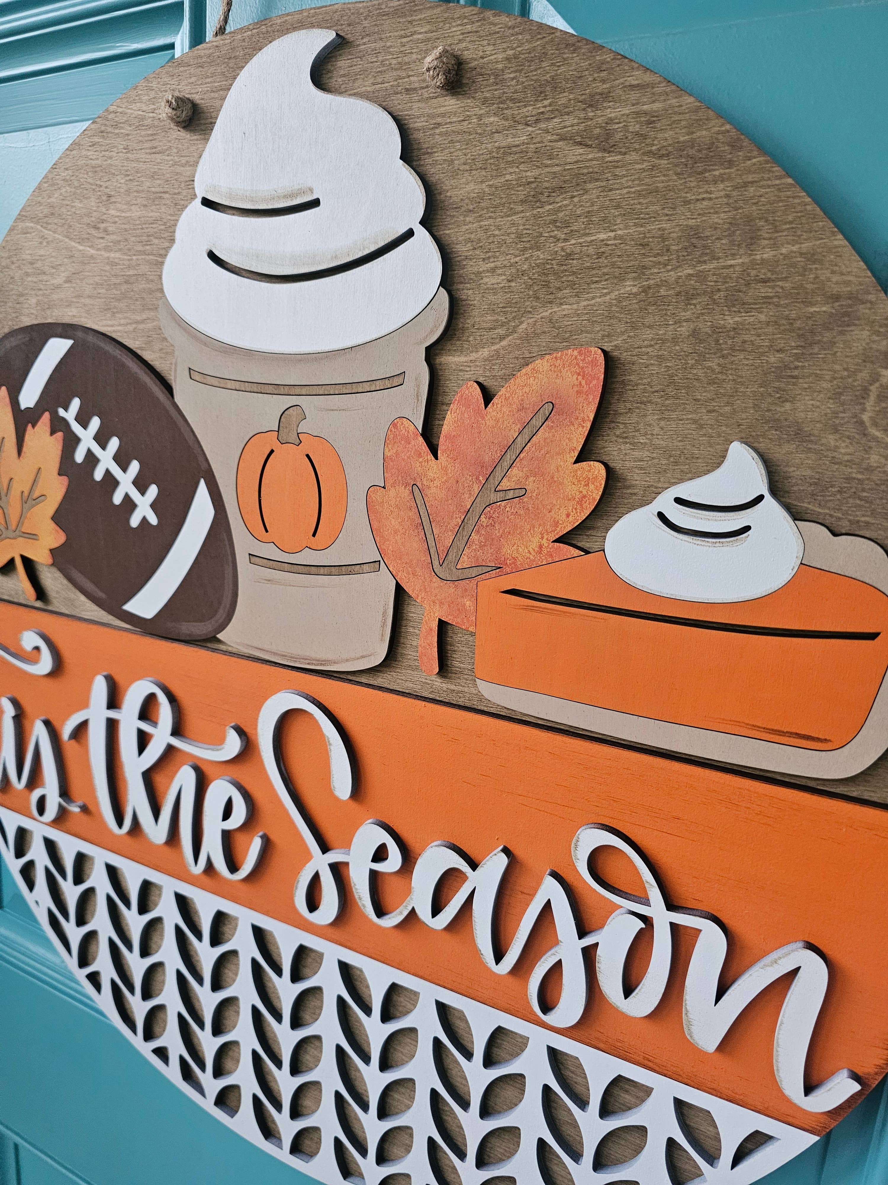 DIY Tis the Season Fall Door Hanger