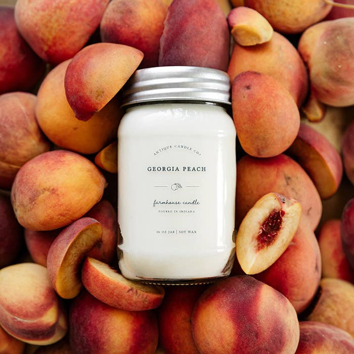Georgia Peach - Soy Wax Mason Jar Candle