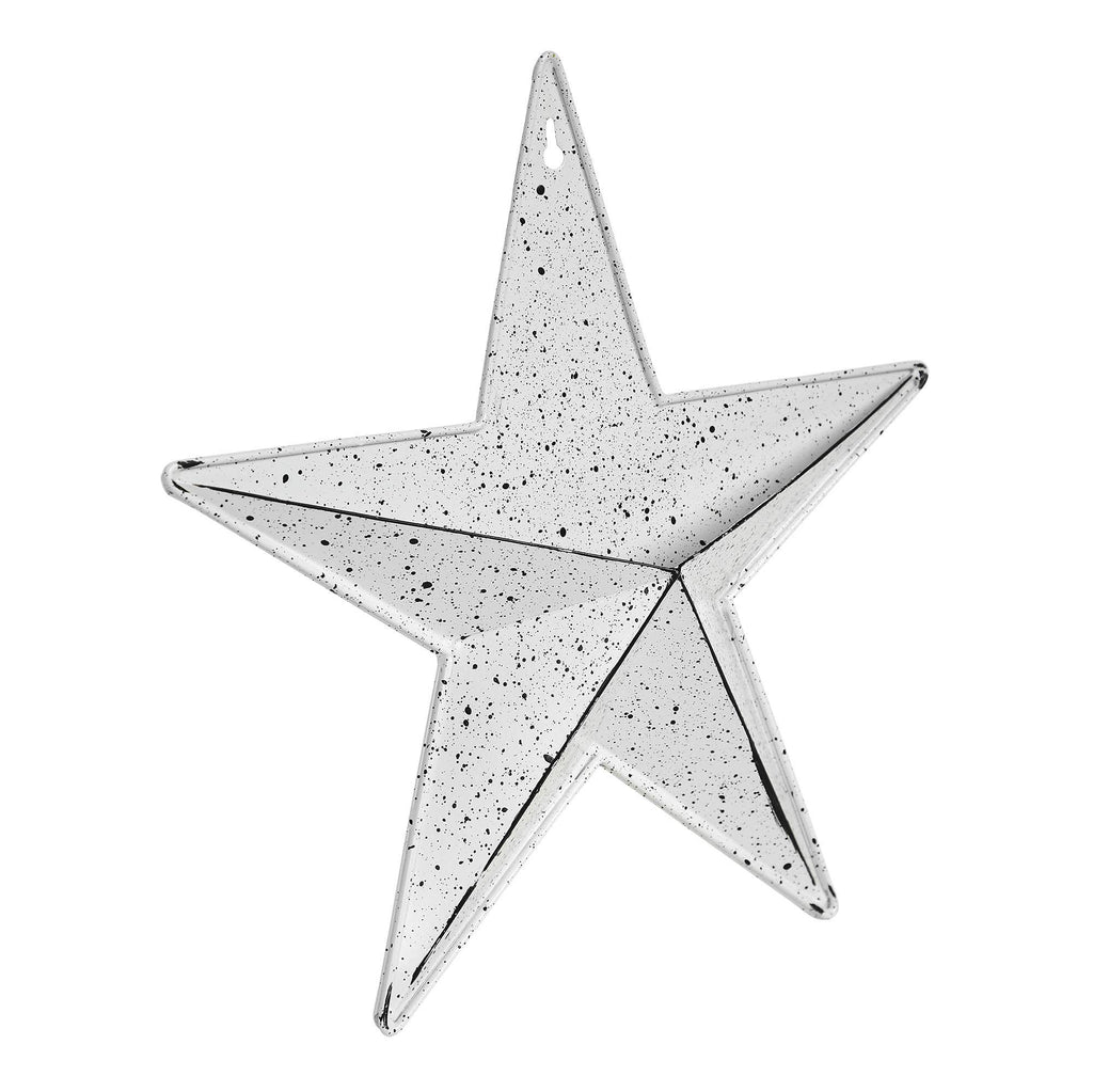 White Speckled Metal Star Wall Pocket 12x12