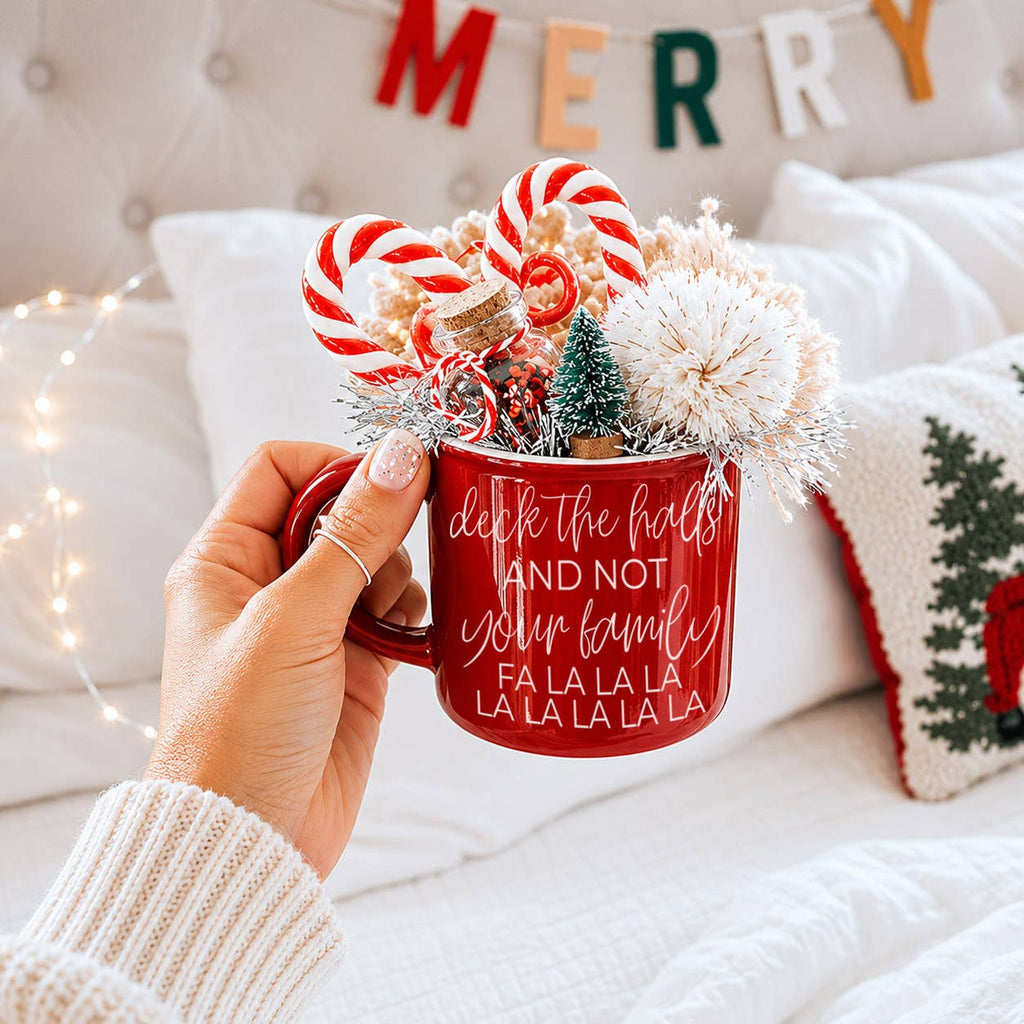 Grinch Face Mugs, Sarcastic Christmas Cup Holiday Humor Gift