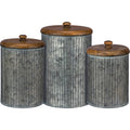 Galvanized Canister Set
