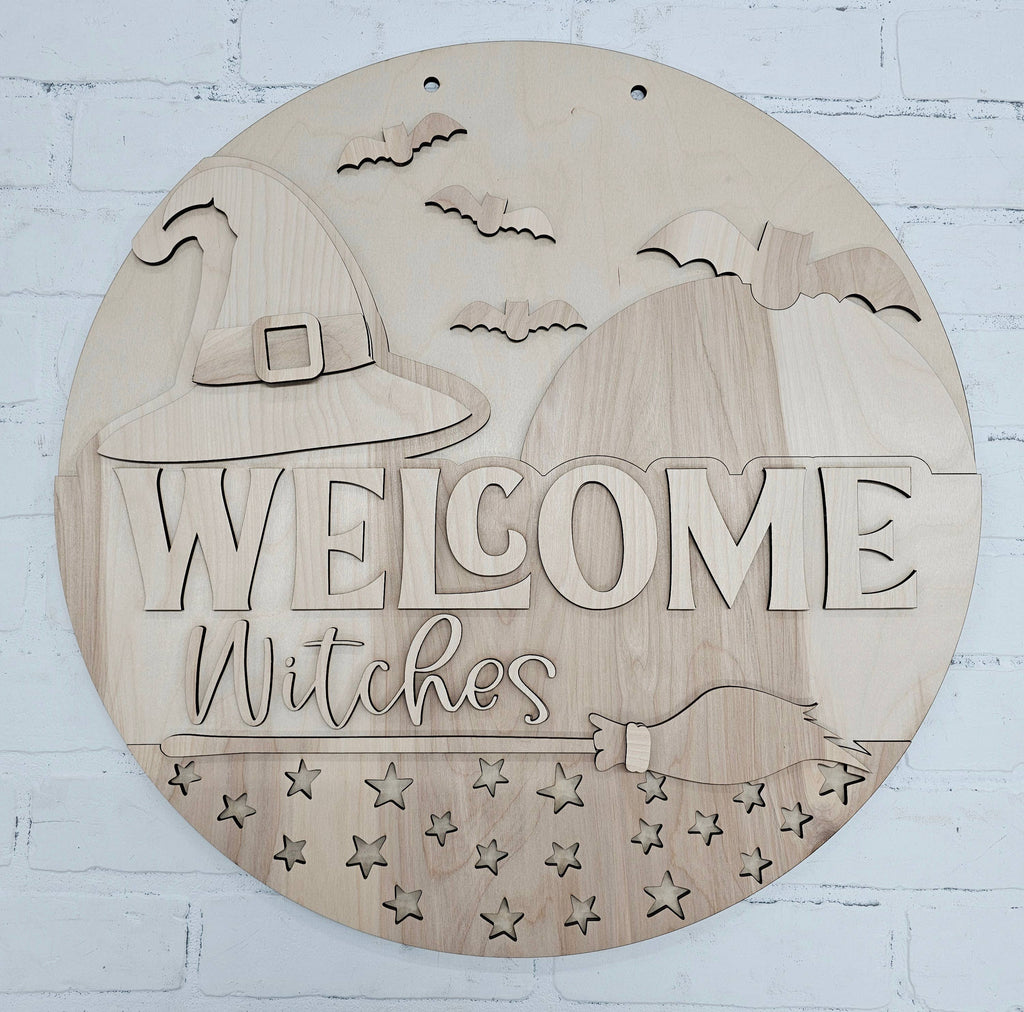 DIY Welcome Witches Door Hanger