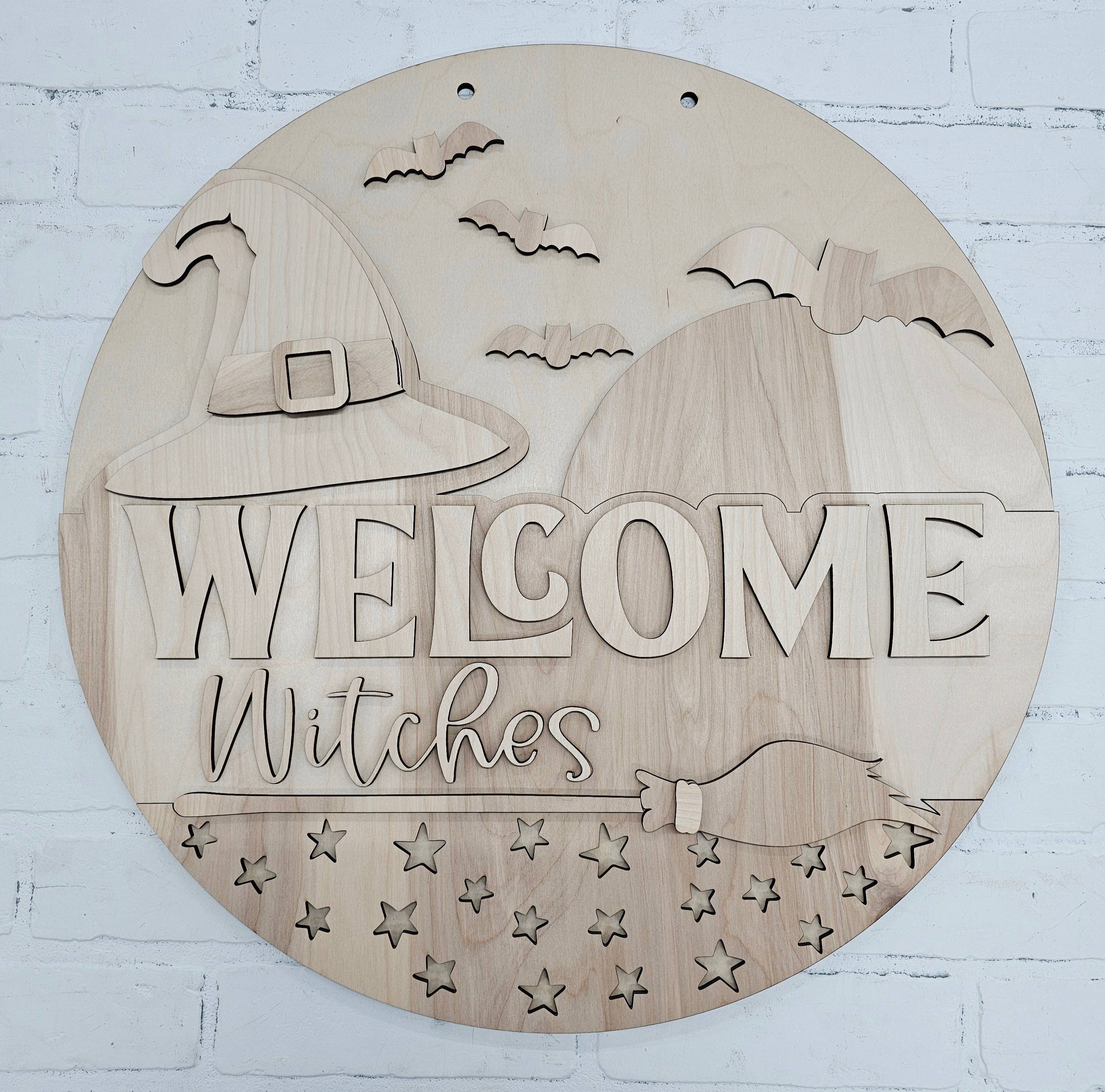 DIY Welcome Witches Door Hanger