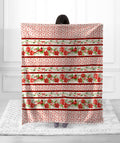 "Cardinal Season"  1-Ply Faux Fur Everyday Designer Blanket