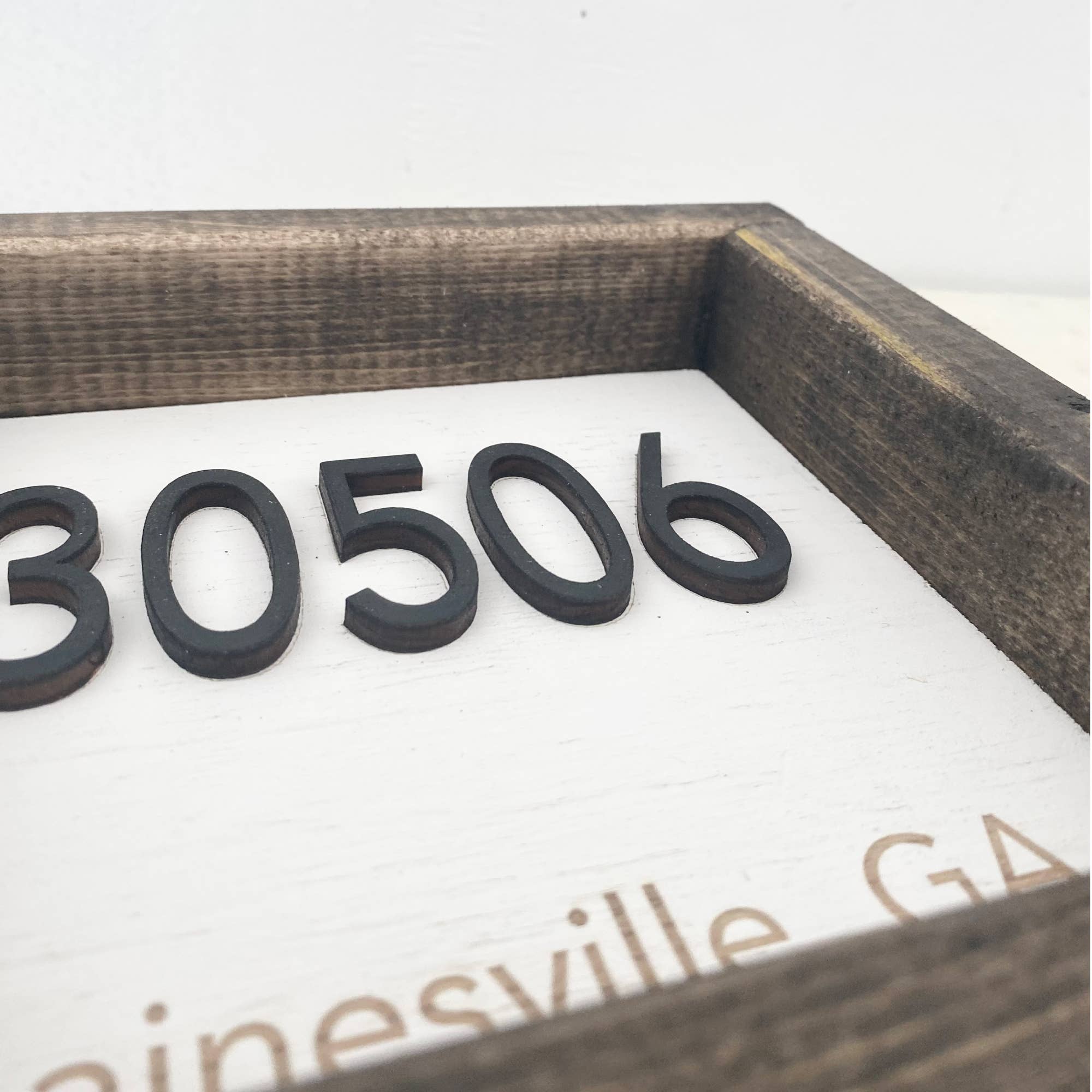 7x7 "Any" Zip Code Sign - City Name - 3D Wood Sign