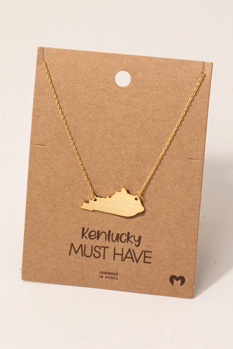 Kentucky State Pendant Necklace