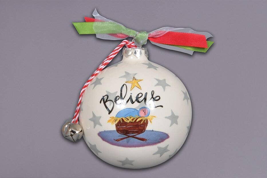 Believe - Manger Scene Ornament