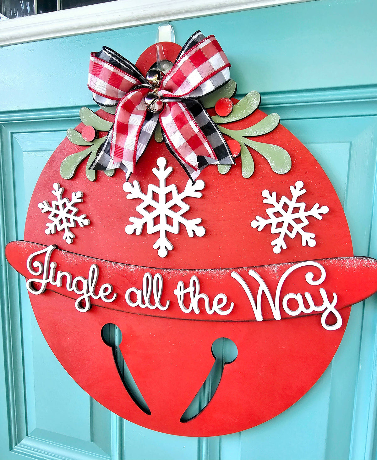DIY Jingle Bell Door Hanger