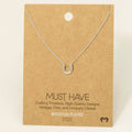 Mini Horseshoe Pendant Necklace