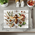 Queen Bee / Boho / Modern Style - Glass Cutting Board