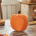 Orange Wood Pumpkin 9" Rustic Farmhouse Fall Decor
