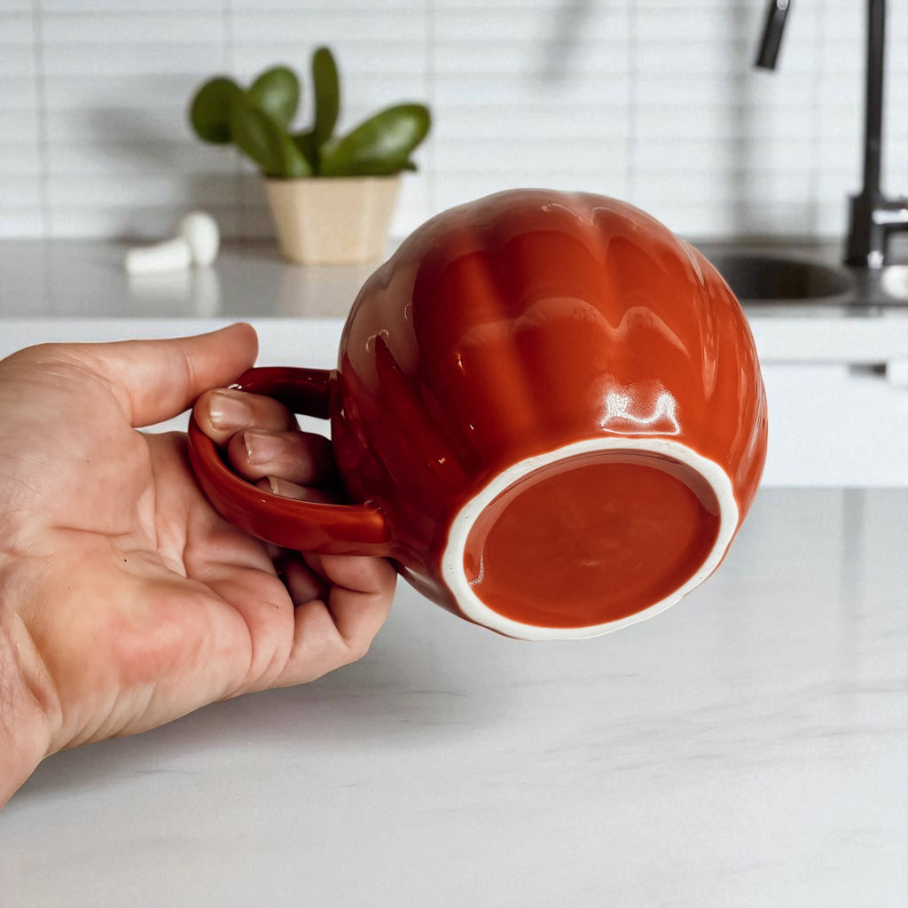 Halloween Drinkware, Ceramic Ghost Mugs, Neutral Fall Decor
