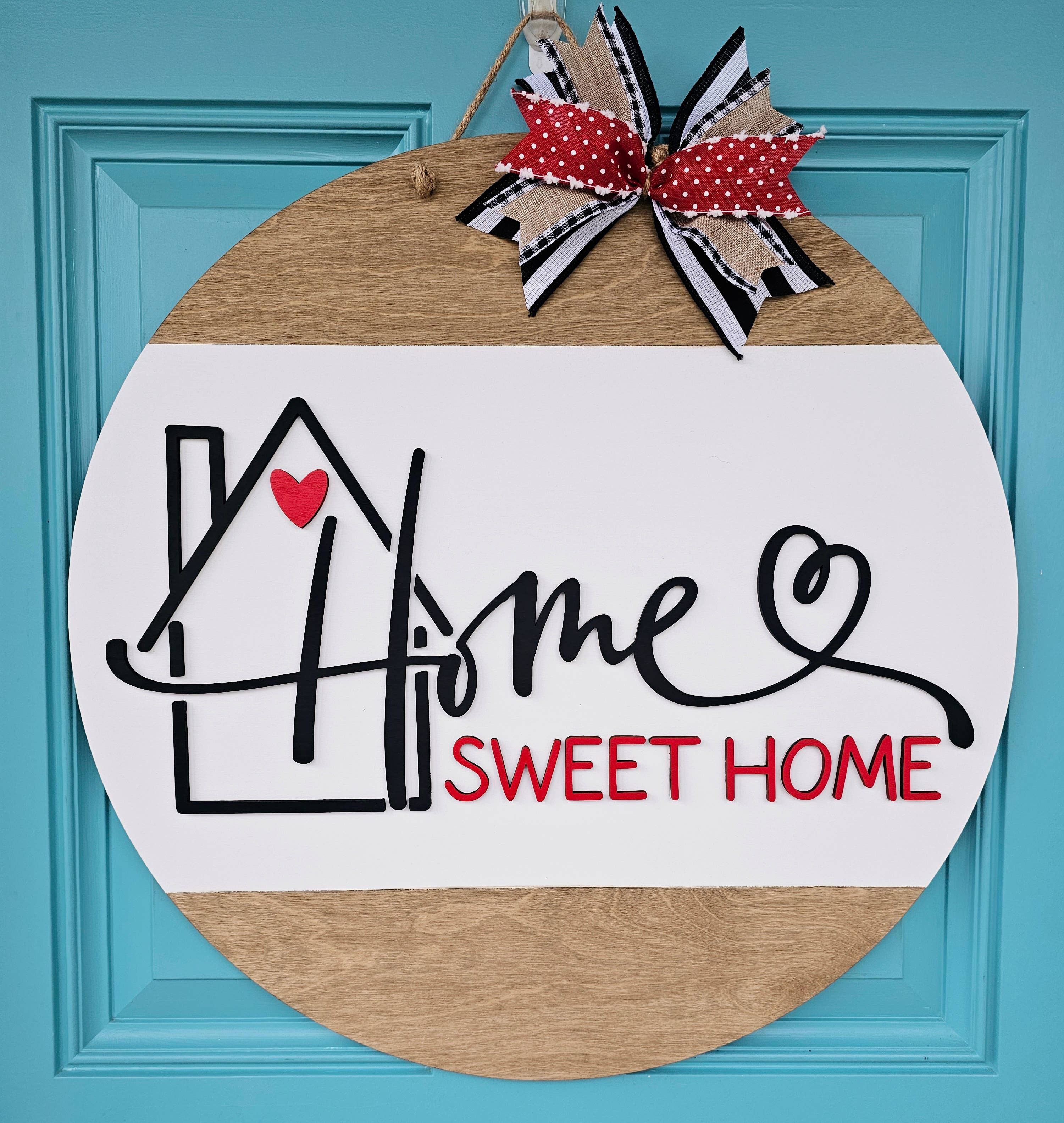 DIY Home Sweet Home House Door Hanger