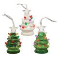 Ceramic Tree Glow Ornament - 3 Assorted
